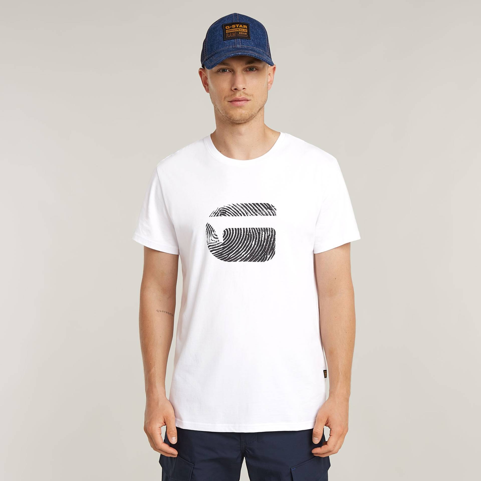 G-STAR T-Shirt »Finger Print Burger«, mit Grafikprint von G-STAR