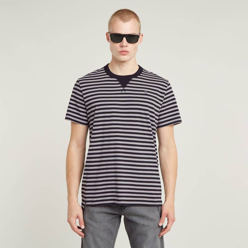 G-STAR T-Shirt »Nifous Stripe«, mit geripptem Einsatz vorne von G-STAR