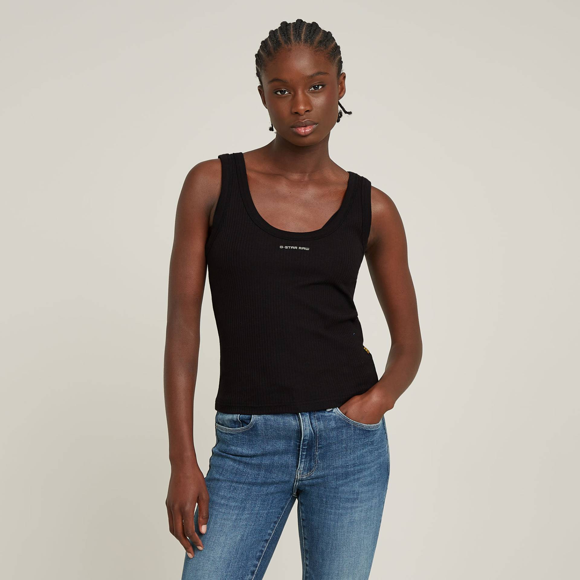 G-STAR Tanktop »Slim Rib Tank«, mit Markenschriftzug auf der Brust G-STAR Tanktop »Slim Rib Tank«, mit Markenschriftzug auf der Brust von G-STAR
