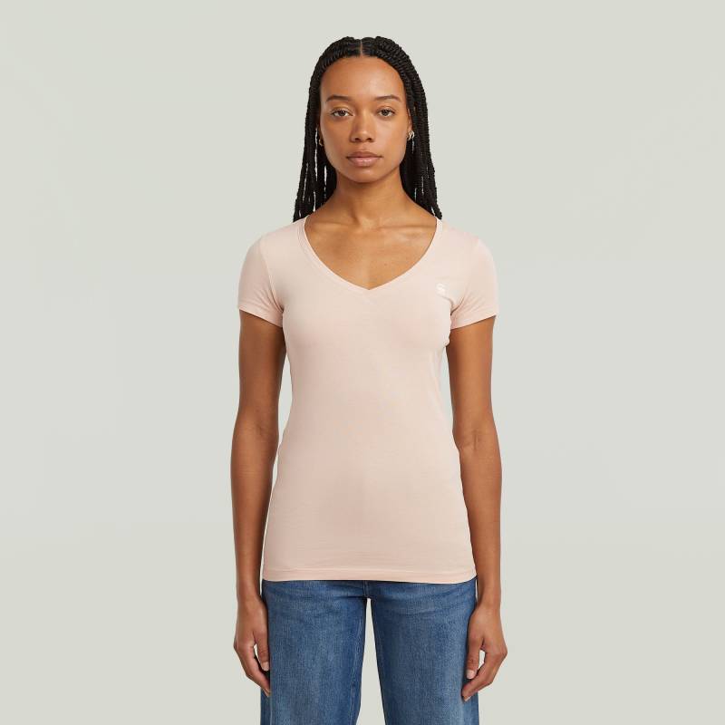 G-STAR V-Shirt »Base v t wmn cap sl«, mit kleinem Logodruck vorne von G-STAR