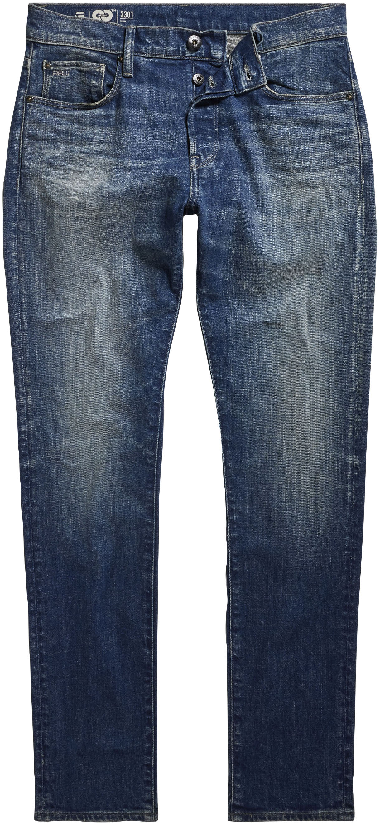 G-Star RAW Slim-fit-Jeans »3301 Slim«, mit toller Waschung und Elasthan von G-Star RAW