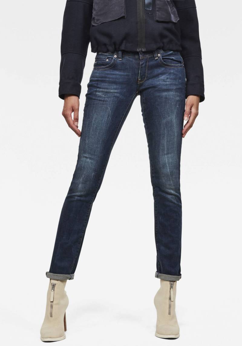 G-Star RAW Straight-Jeans »Midge Saddle Straight«, 5-Pocket-Design mit markanten Steppnähten von G-Star RAW