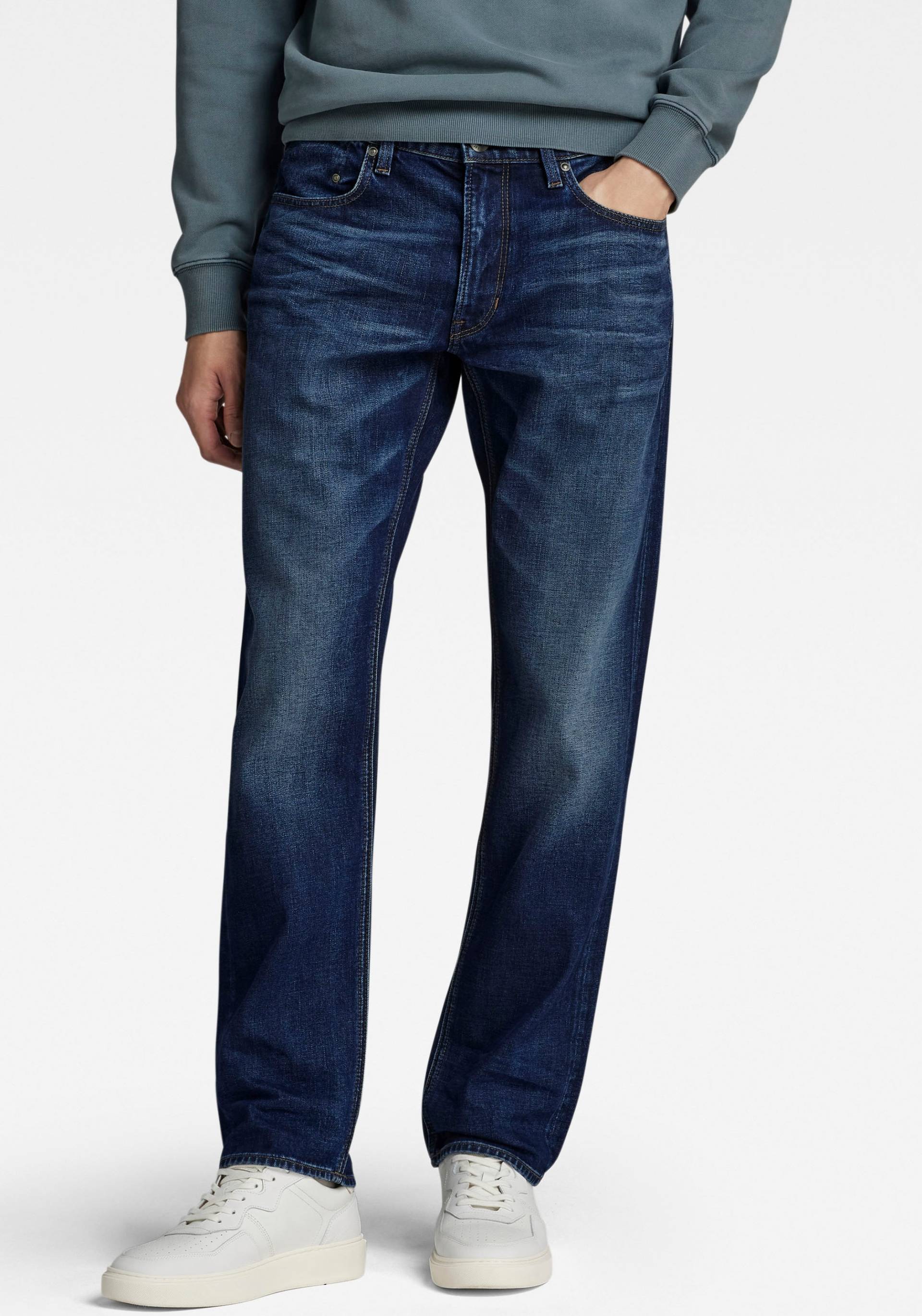 G-Star RAW Straight-Jeans »Mosa Straight«, mit hellen Nähten von G-Star RAW