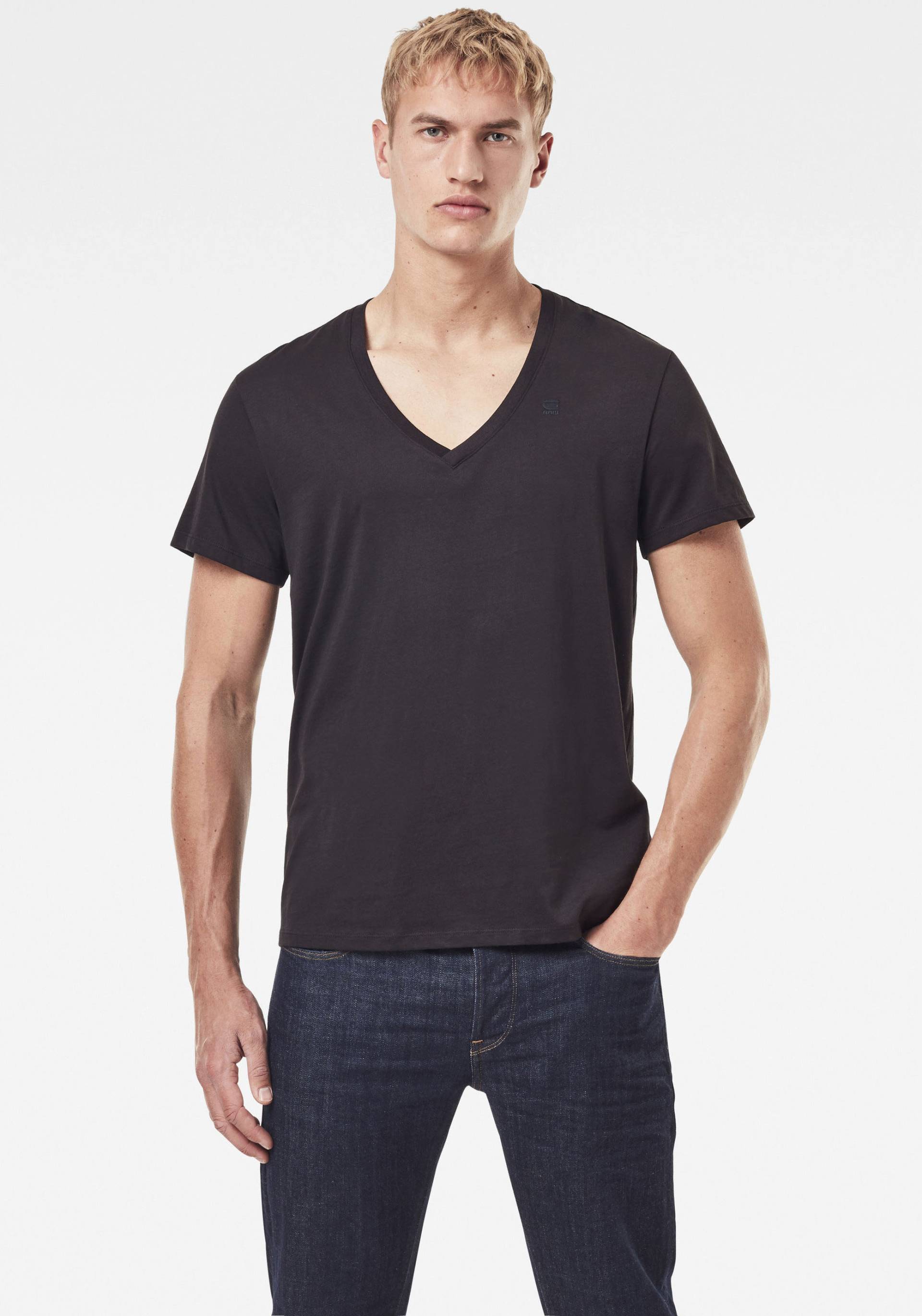 G-Star RAW V-Shirt »Base htr v t s/s 2-pack«, (Packung, 2 tlg., 2er-Pack) von G-Star RAW