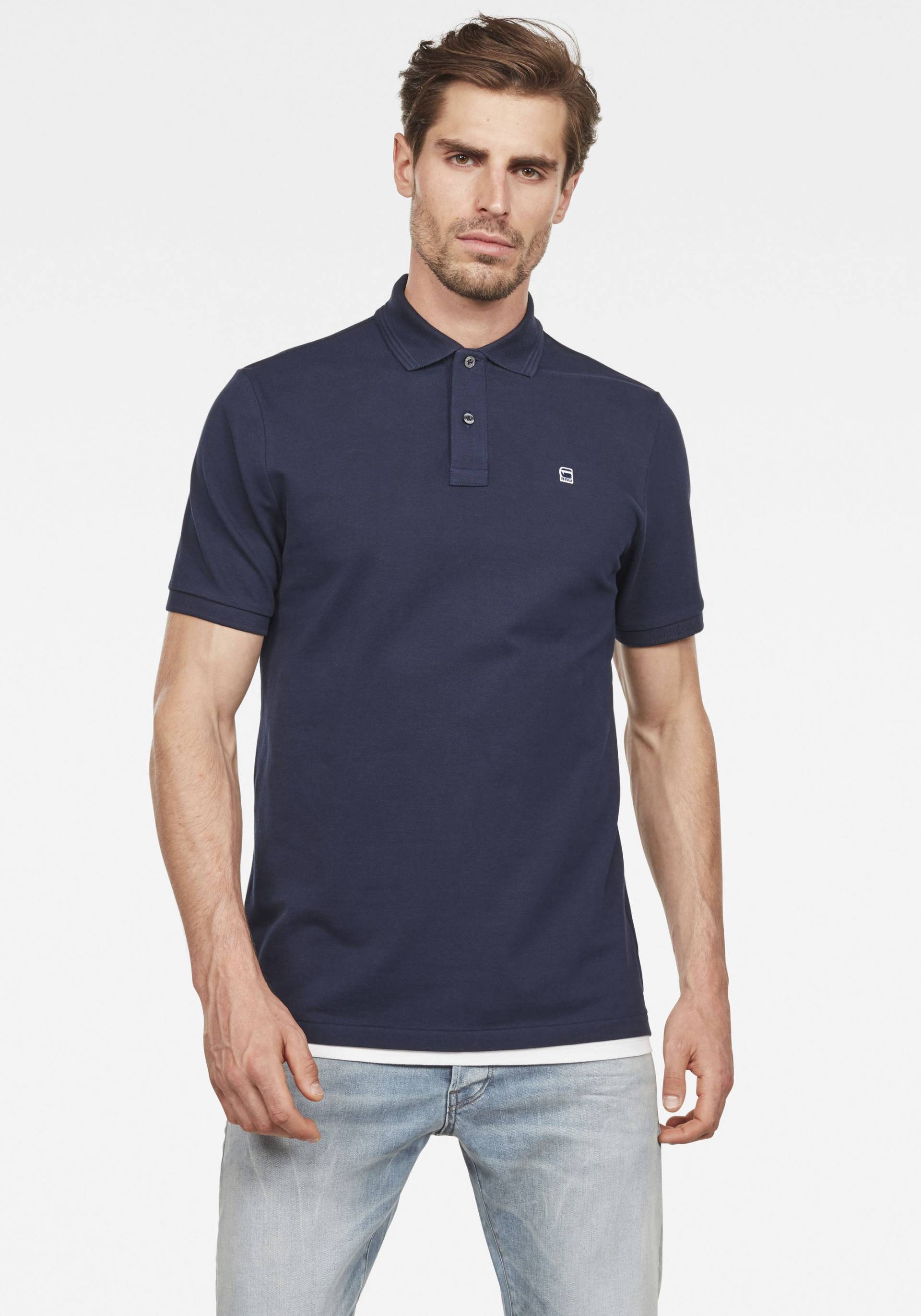 G-Star RAW Poloshirt »Dunda Polo«, Logostickerei auf der Brust von G-Star Raw