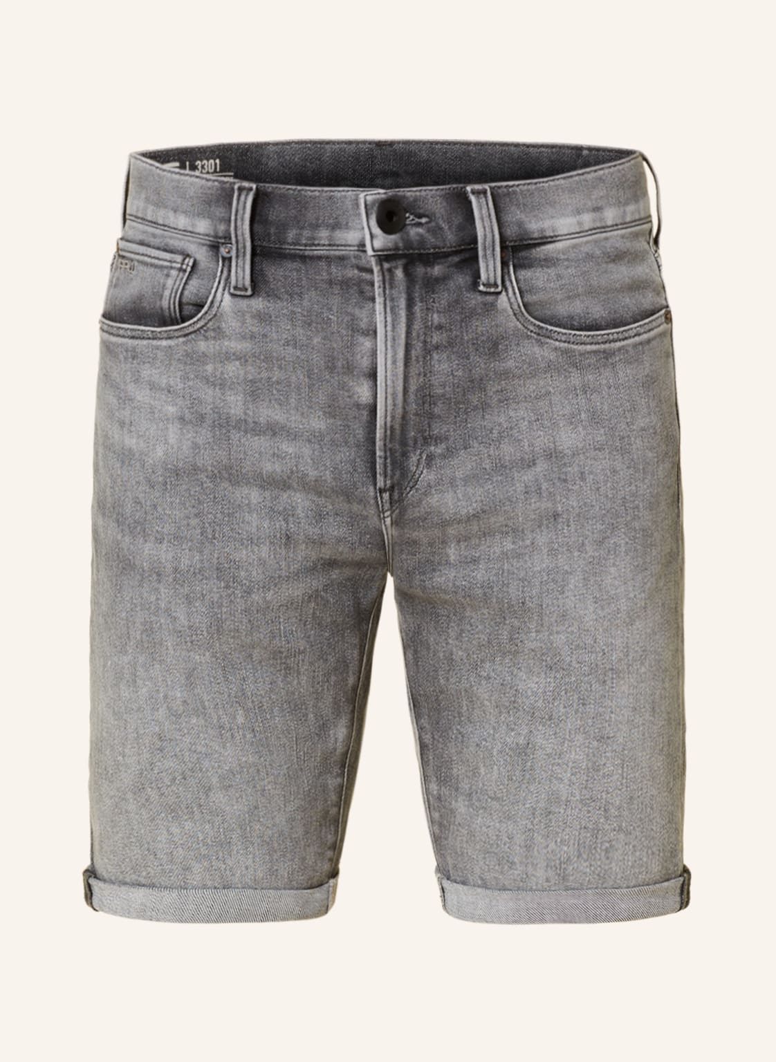 G-Star Raw Jeansshorts 3301 Slim Shorts grau von G-Star Raw