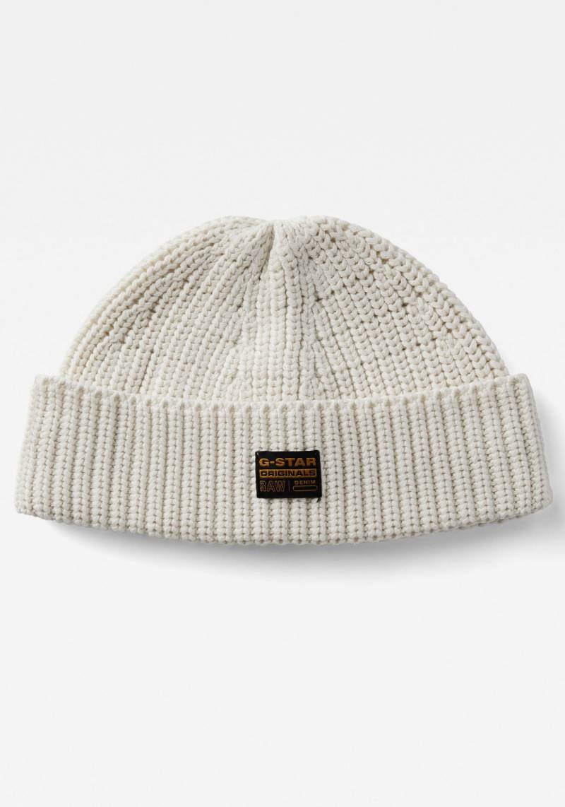 G-STAR Strickmütze »Originals Fisherman Beanie«, mit Label von G-Star