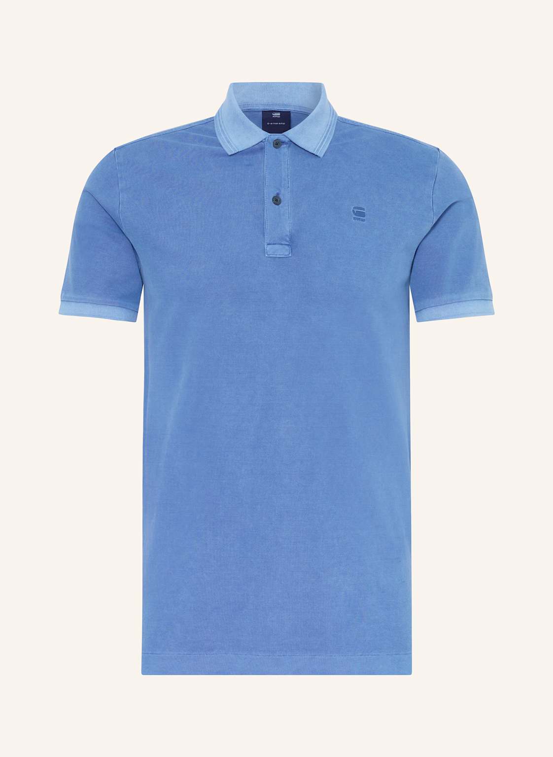 G-Star Piqué-Poloshirt Slim Fit blau von G-Star