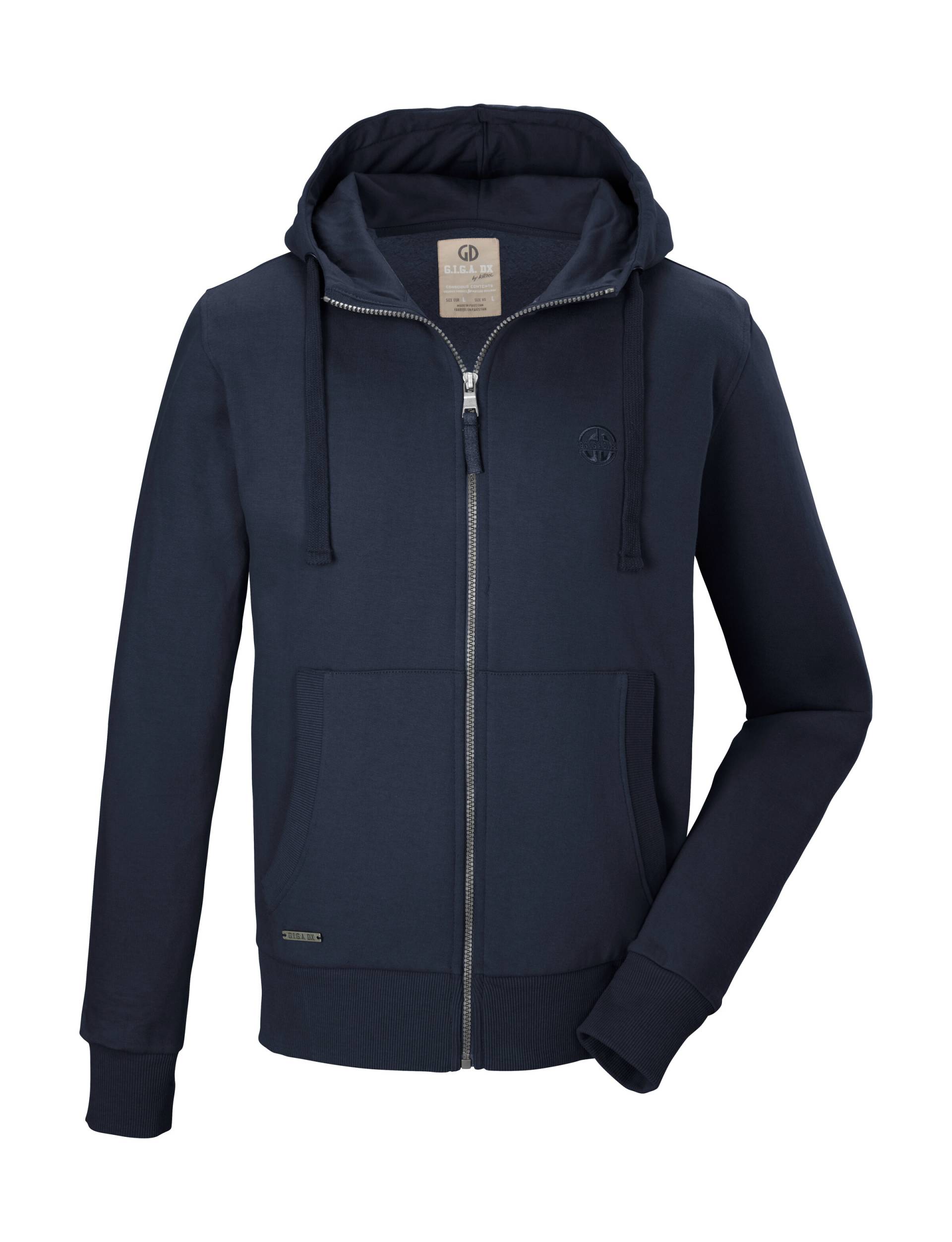 G.I.G.A. DX by killtec Sweatjacke »GS 8 MN SWT JCKT GOTS«, GOTS-zertifizierte Bio-Baumwolle, Carbon-Finish, lässiger Look von G.I.G.A. DX by killtec
