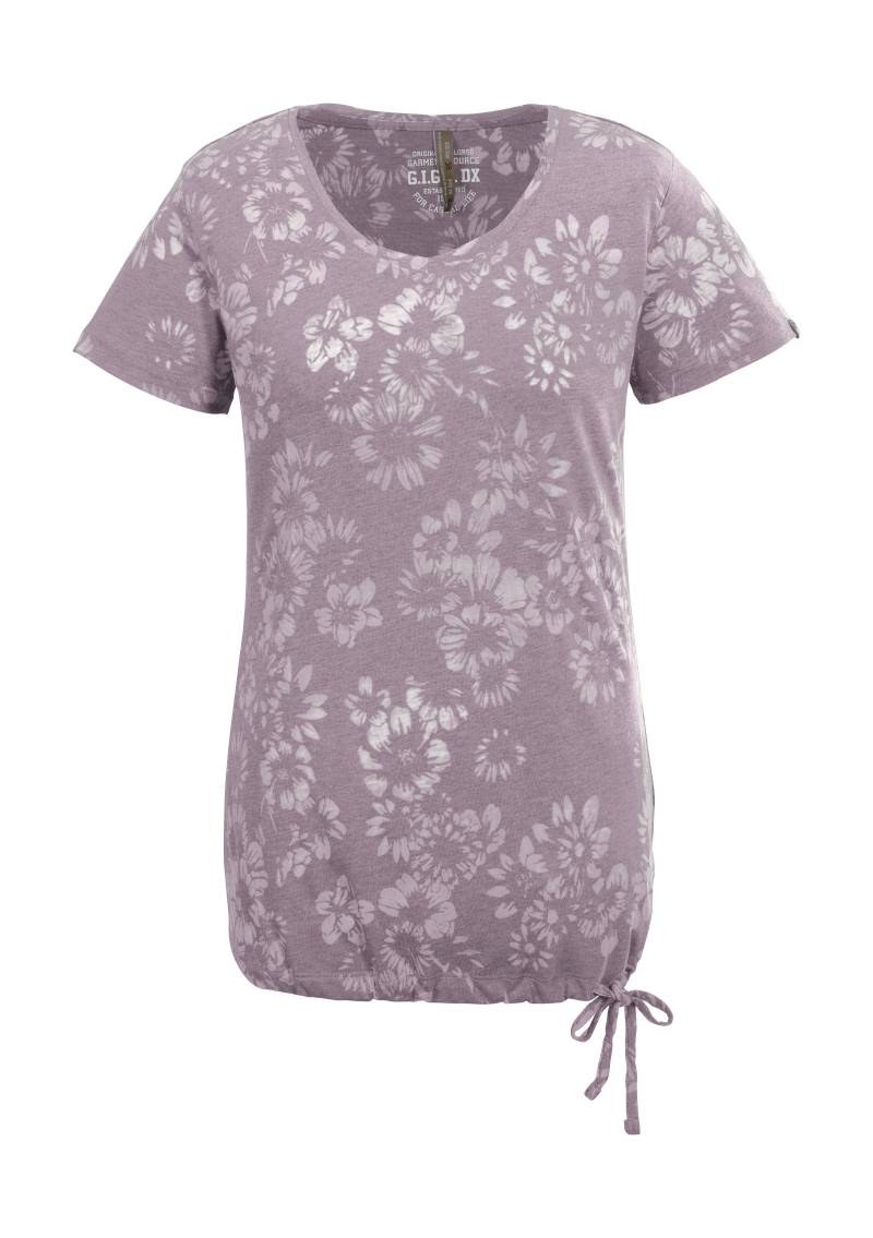 G.I.G.A. DX by killtec T-Shirt »GS 44 WMN TSHRT«, Leichtes Damen T-Shirt mit floralem Print und verstellbarem Saum von G.I.G.A. DX by killtec