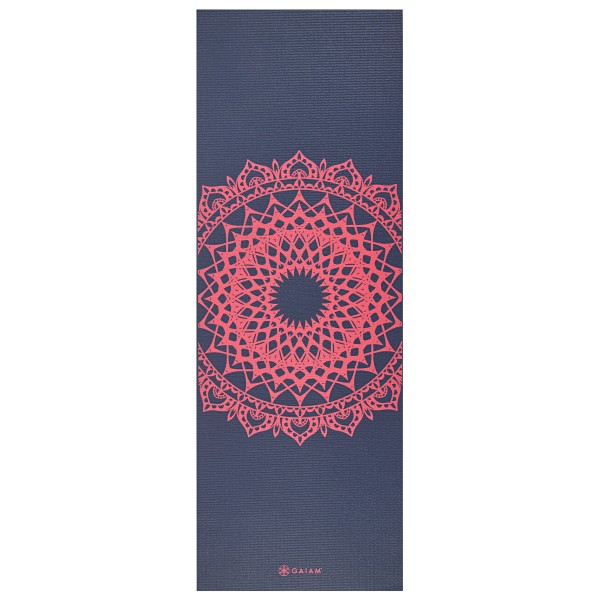 GAIAM - 4 mm Classic Printed Yoga Mat - Yogamatte Gr 61 x 173 x 0,4 cm blau von GAIAM