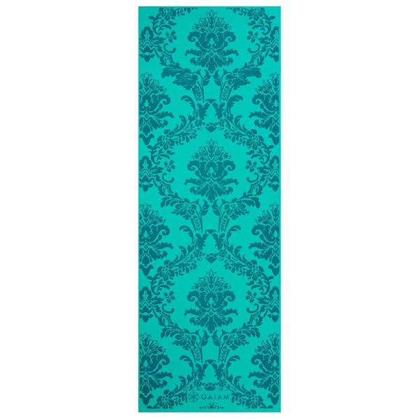 GAIAM - 4 mm Classic Printed Yoga Mat - Yogamatte Gr 61 x 173 x 0,4 cm türkis von GAIAM