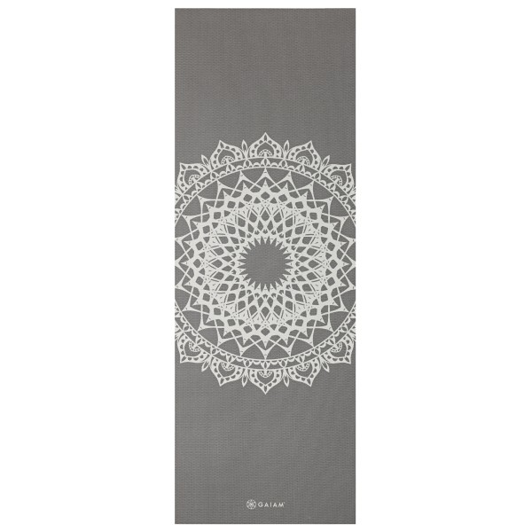 GAIAM - 5 mm Classic Printed Yoga Mat Gr 61 x 173 x 0,5 cm grau von GAIAM