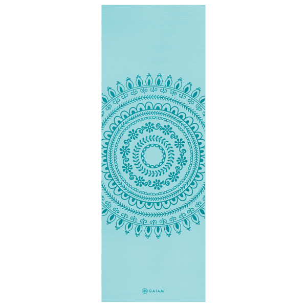 GAIAM - 6 mm Premium Yoga Mat - Yogamatte Gr 61 x 173 x 0,6 cm blau von GAIAM
