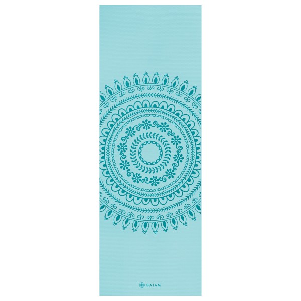 GAIAM - 6 mm Premium Yoga Mat - Yogamatte Gr 61 x 173 x 0,6 cm blau von GAIAM