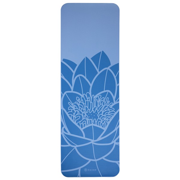 GAIAM - Fitness Mat 10 mm Printed - Yogamatte Gr 183 x 60 x 1 cm blau von GAIAM