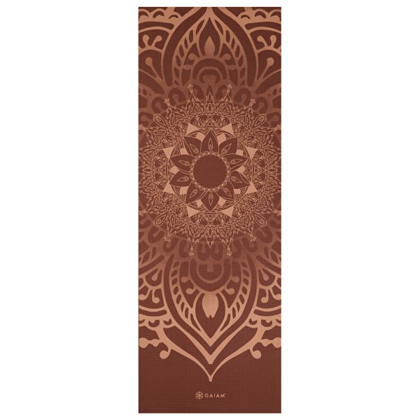 GAIAM - Sundial Layers Yoga Mat 5 mm Classic Printed - Yogamatte Gr 61 x 173 x 0,5 cm braun von GAIAM