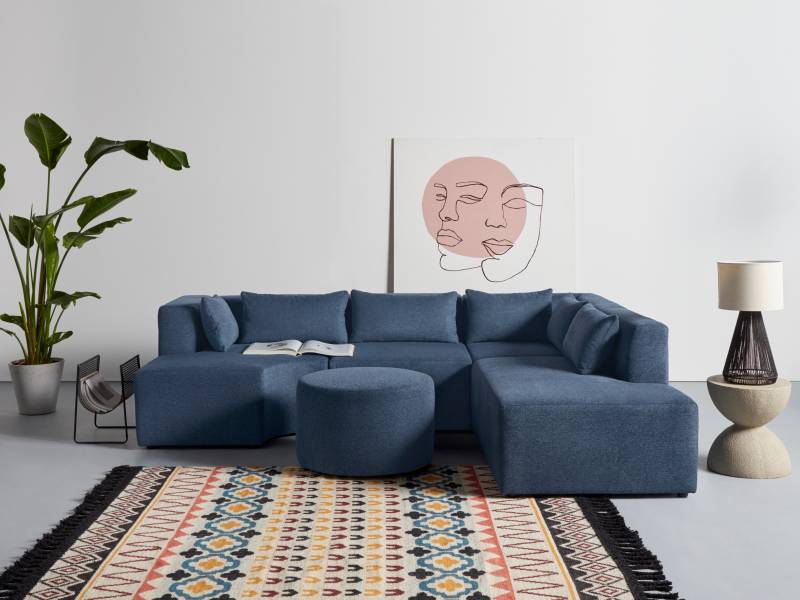 Leonique Ecksofa »Alexane L-Form«, zusammengesetzt aus Modulen, in vielen Bezugsqualitäten und Farben. von Leonique