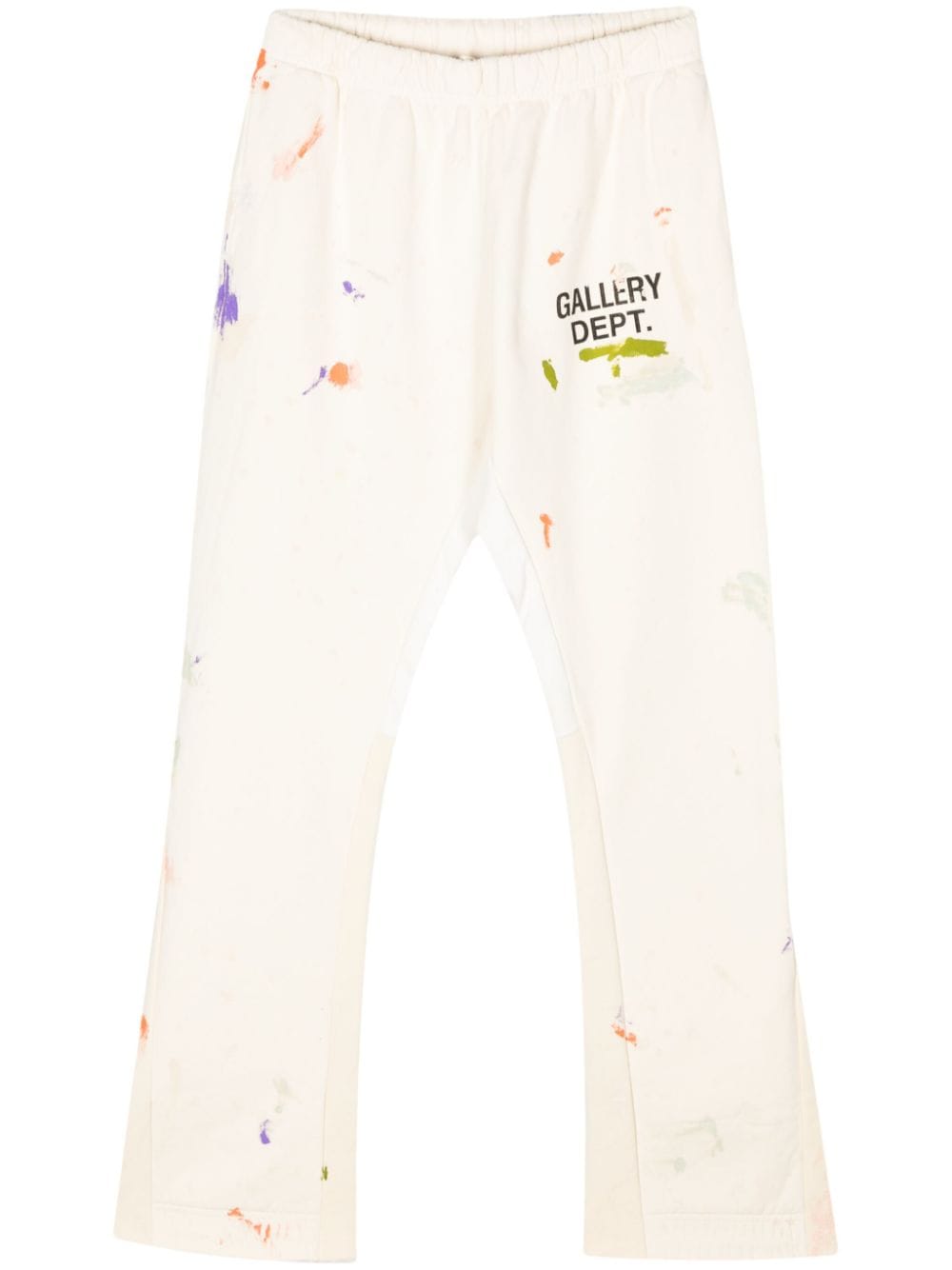 GALLERY DEPT. hand-painted flared trousers - Neutrals