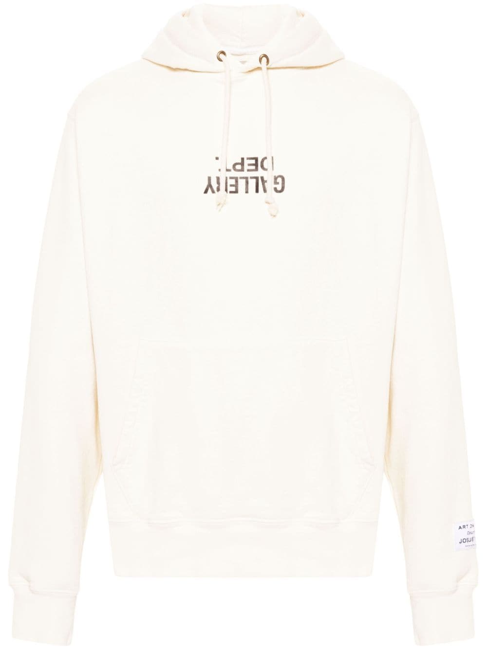 GALLERY DEPT. logo-print jersey hoodie - Neutrals von GALLERY DEPT.