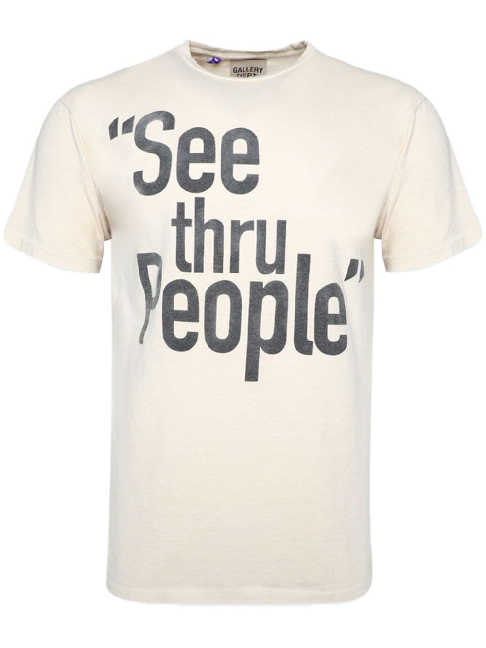 GALLERY DEPT. text-print cotton T-shirt - Neutrals von GALLERY DEPT.