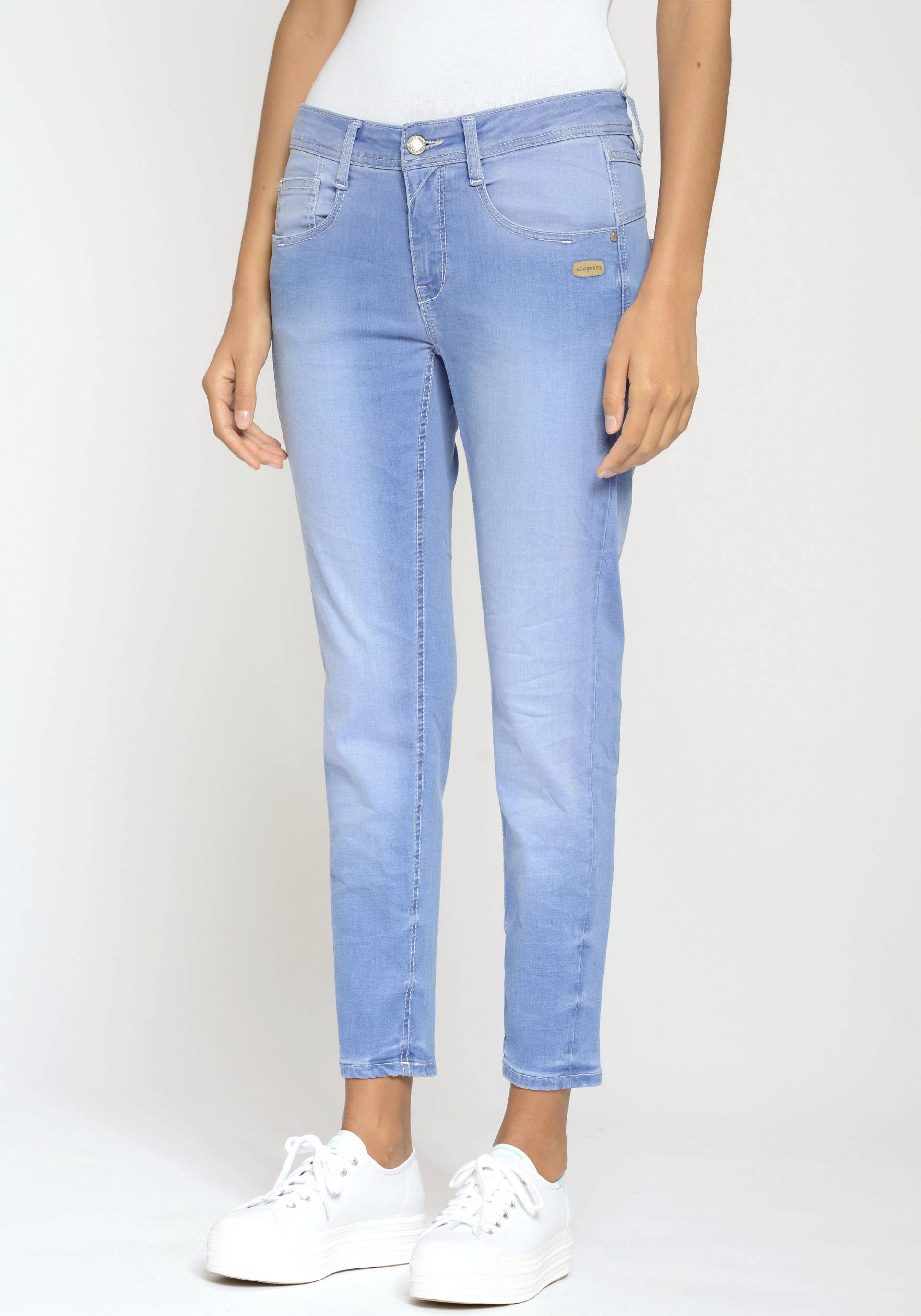 GANG Relax-fit-Jeans »94Amelie cropped«, mit doppelter Passe und doppelter, rechter Gesässtasche von GANG