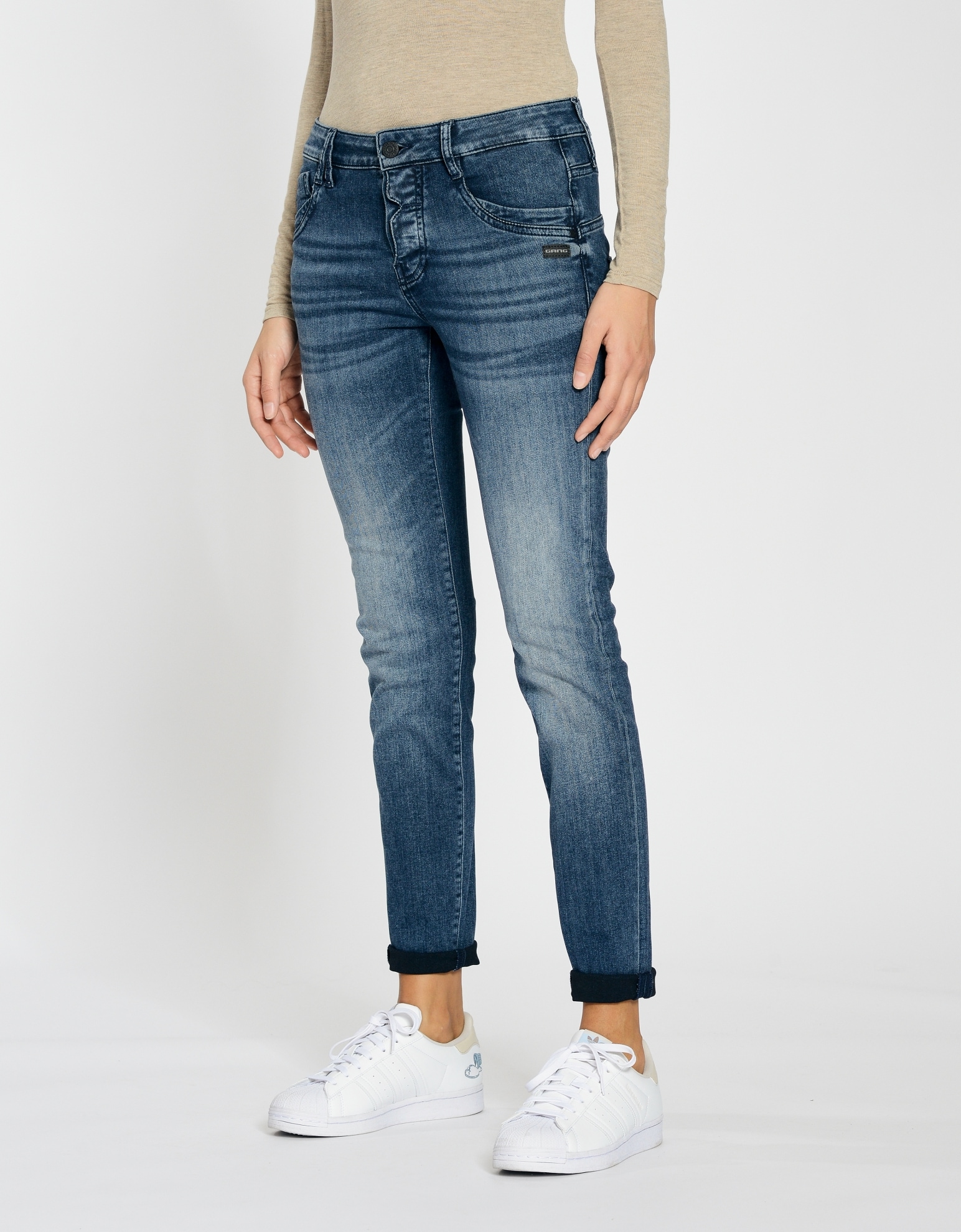 GANG Relax-fit-Jeans »94GERDA«, mit besonderer Struktur GANG Relax-fit-Jeans »94GERDA«, mit besonderer Struktur von GANG