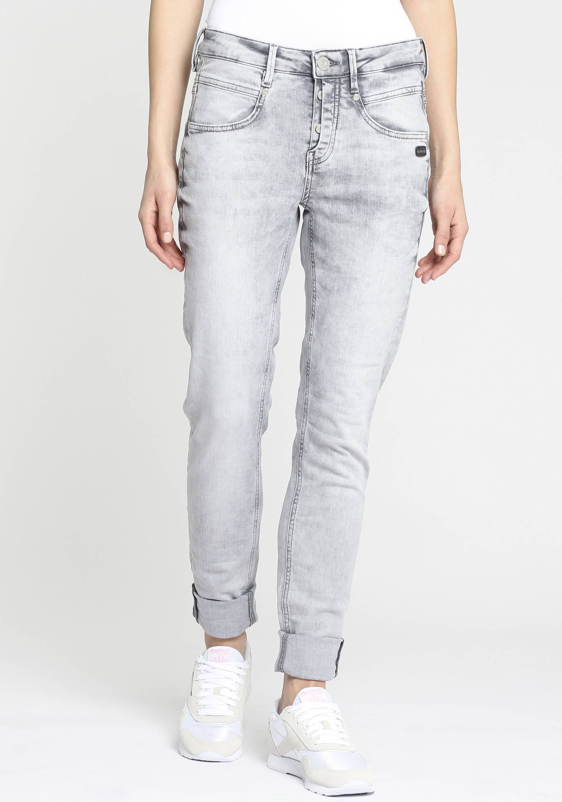 GANG Skinny-fit-Jeans »94Medina«, mit stylischer halb offener Knopfleiste von GANG