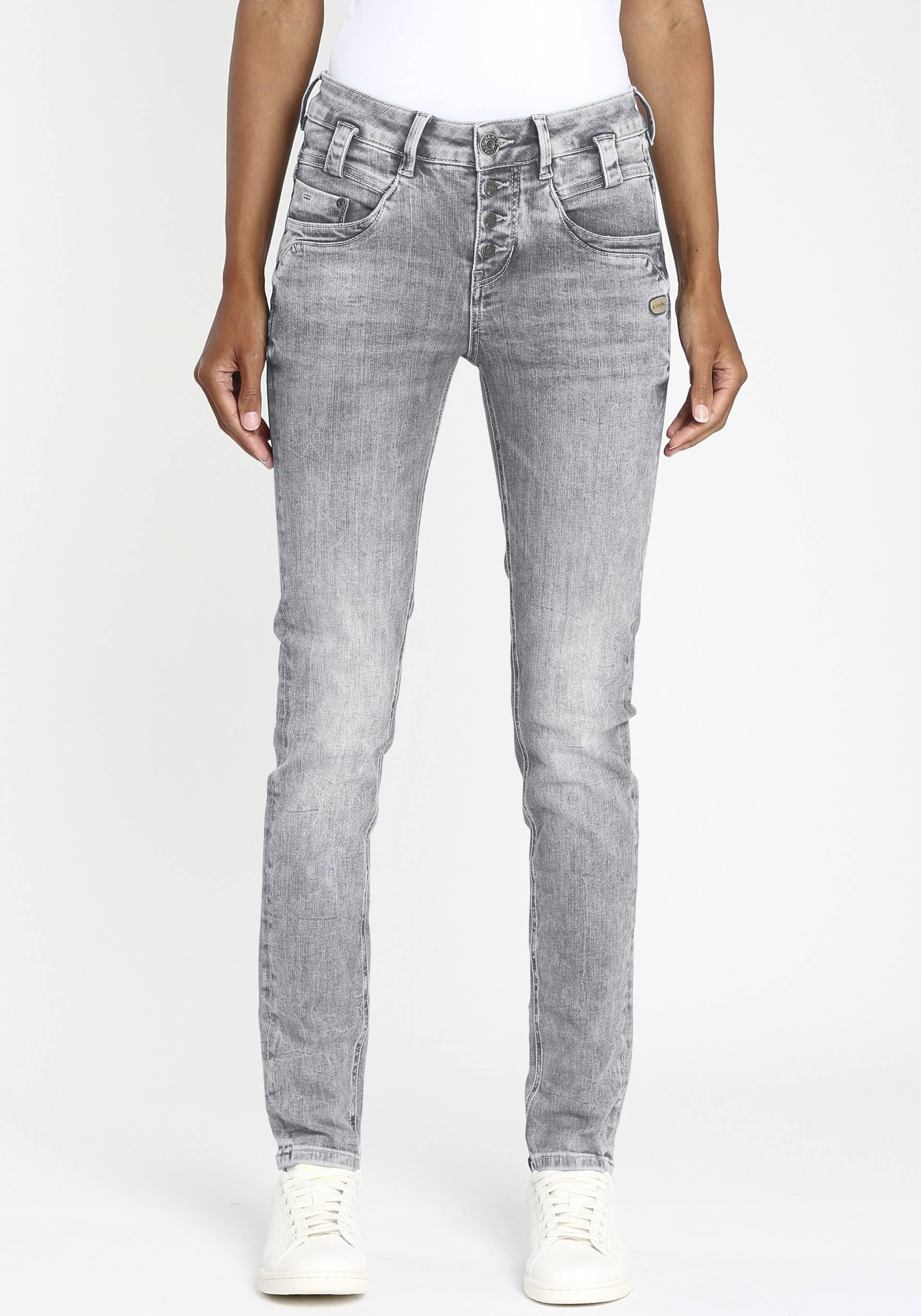 GANG Slim-fit-Jeans »94CARLI«, mit offener Knopfleiste von GANG