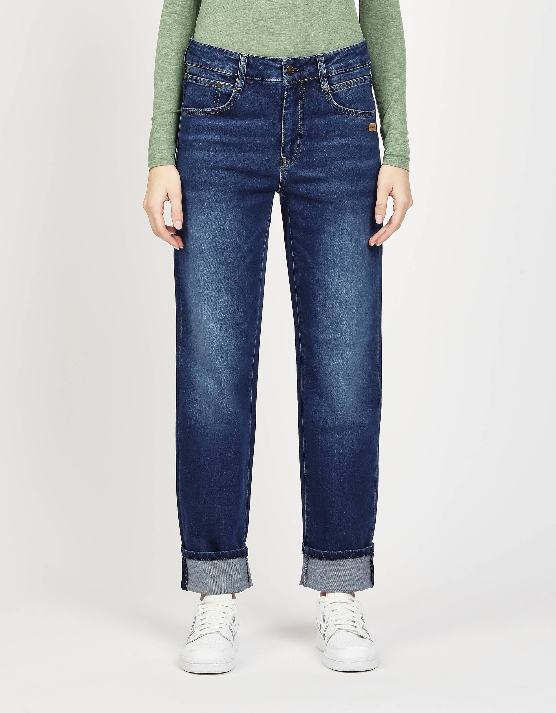 GANG Straight-Jeans »94SOLEY«, exklusives Design ohne Turn-up am Beinabschluss von GANG