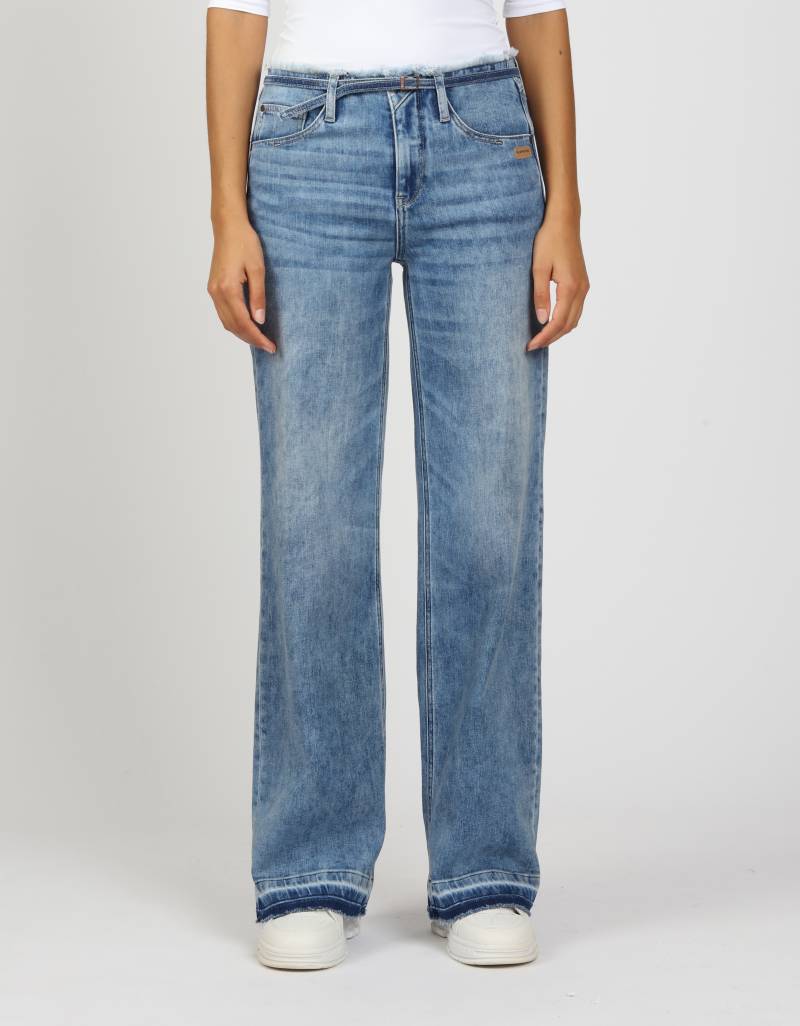 GANG Weite Jeans »94AMELIE WIDE FIT«, mit Fransen an Saum und Bündchen von GANG