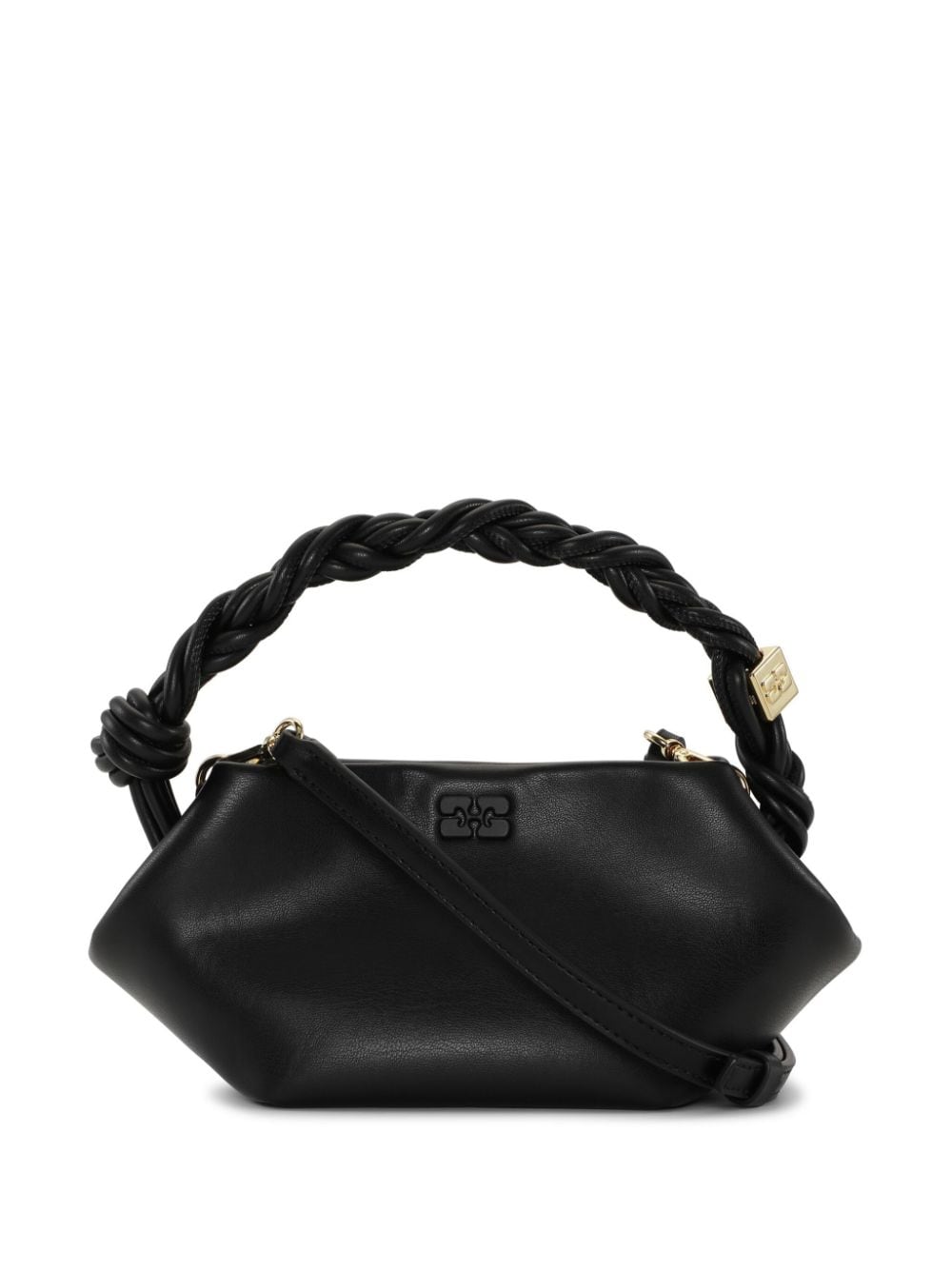 GANNI Bou logo-embossed tote bag - Black von GANNI