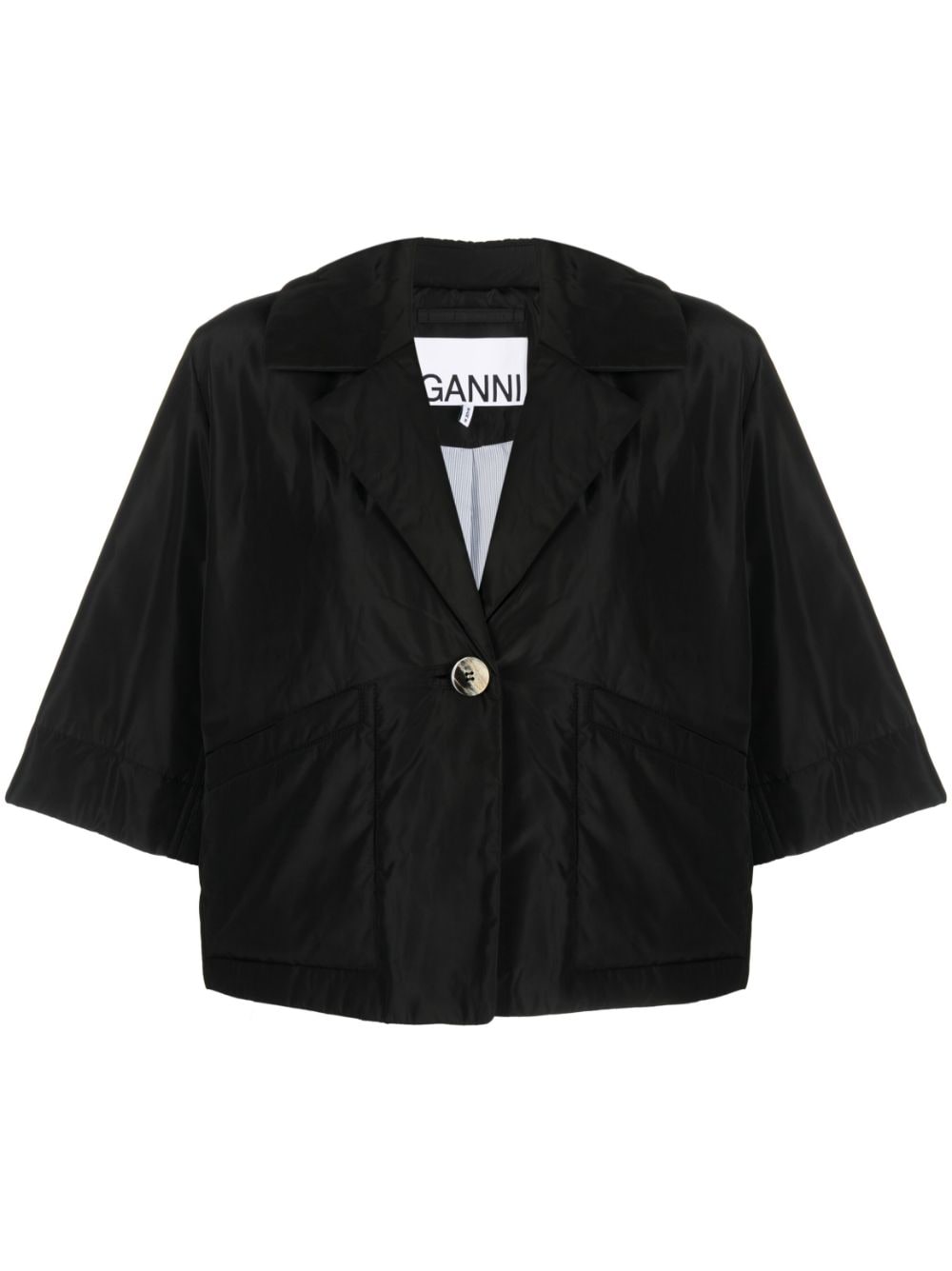 GANNI Summer Tech Padded jacket - Black von GANNI
