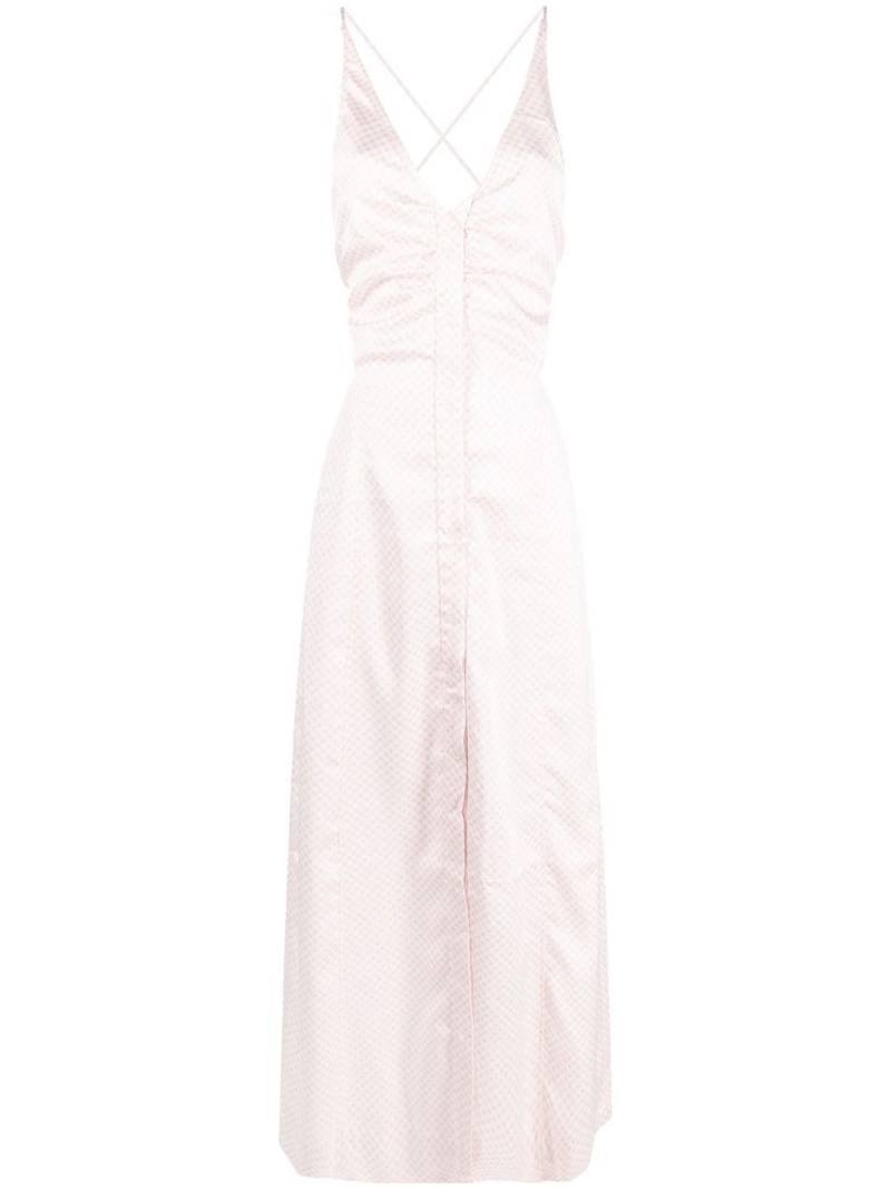 GANNI cut-out halterneck dress - Pink von GANNI