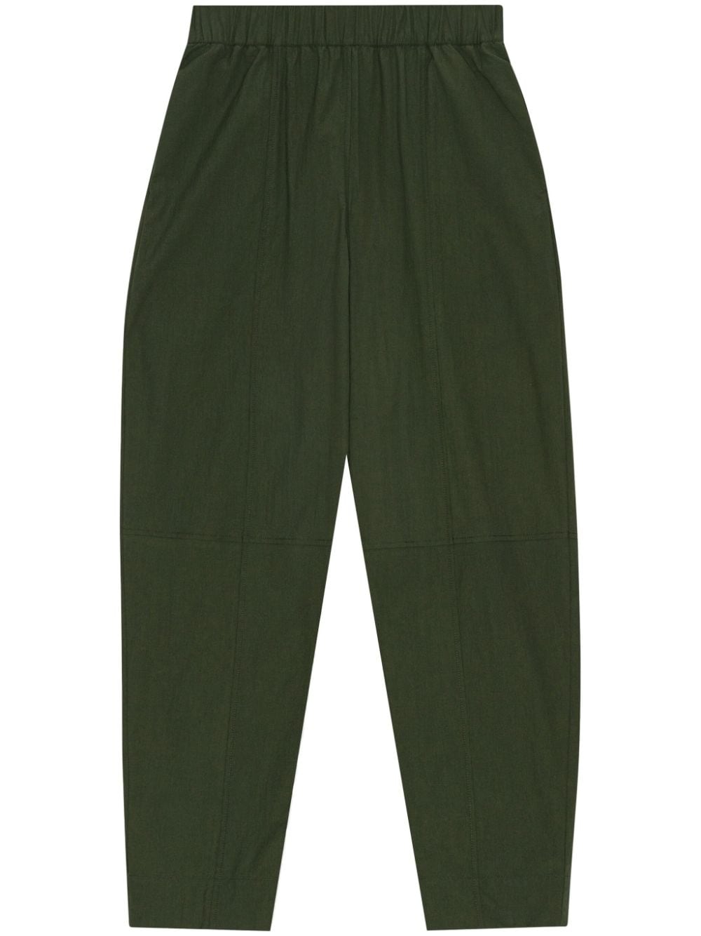 GANNI elasticated waist balloon trousers - Green von GANNI