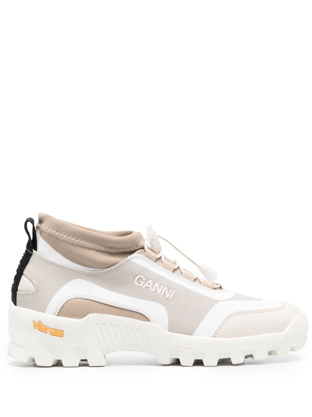 GANNI embossed-logo panelled-design sneakers - Neutrals von GANNI