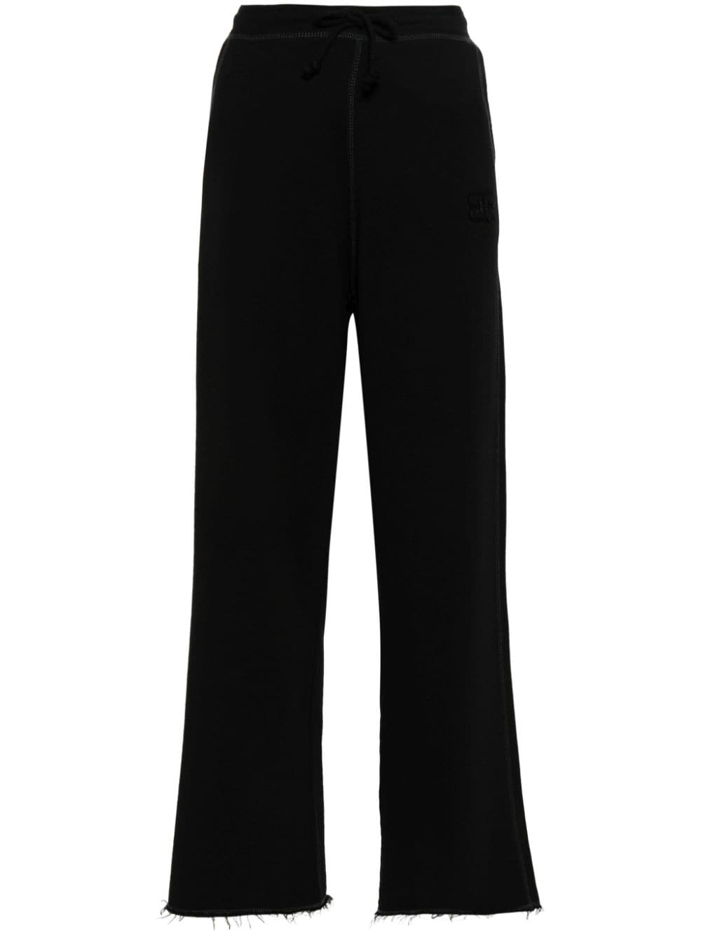 GANNI embroidered-logo track pants - Black von GANNI