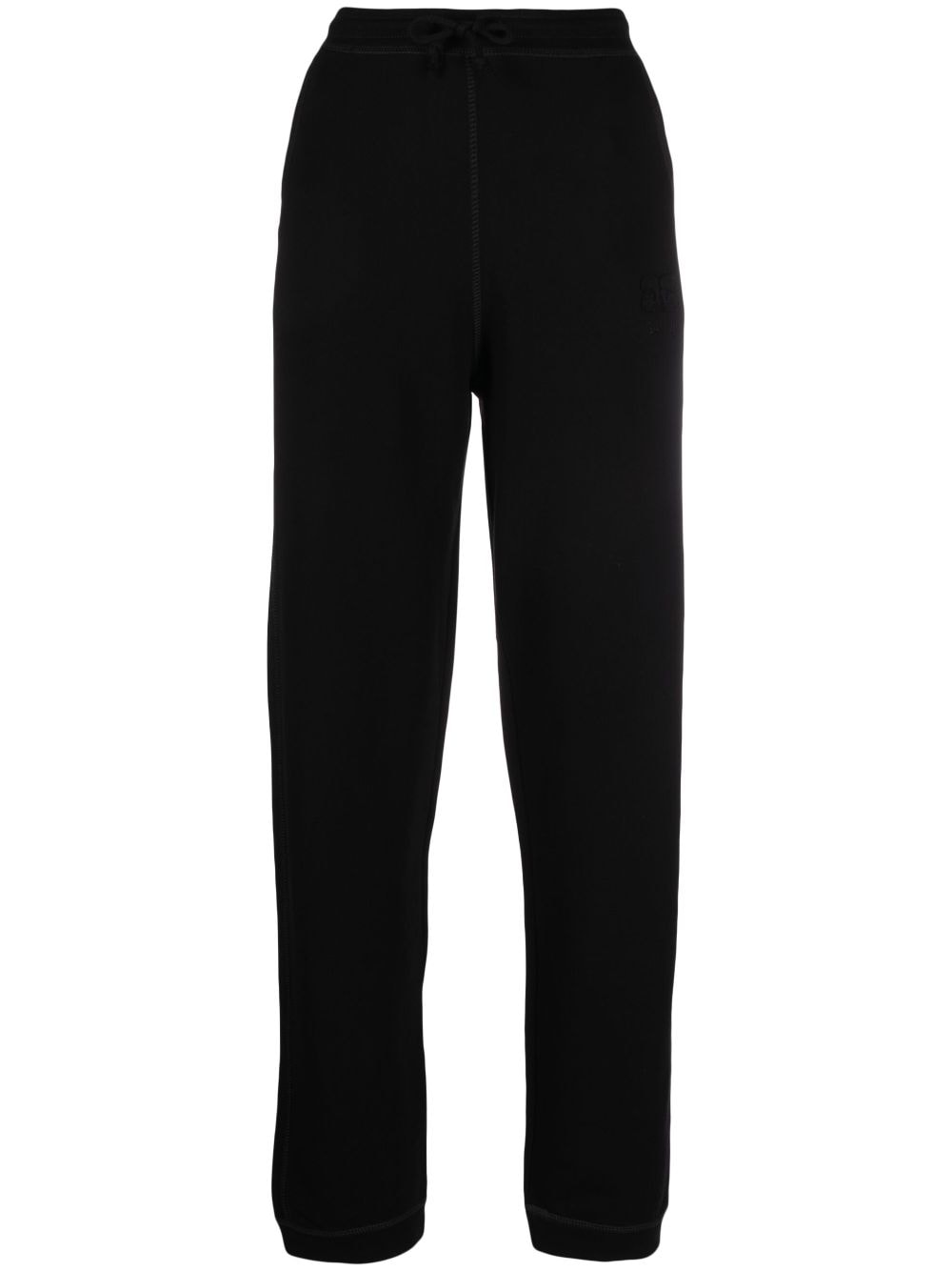 GANNI embroidered-logo track pants - Black von GANNI