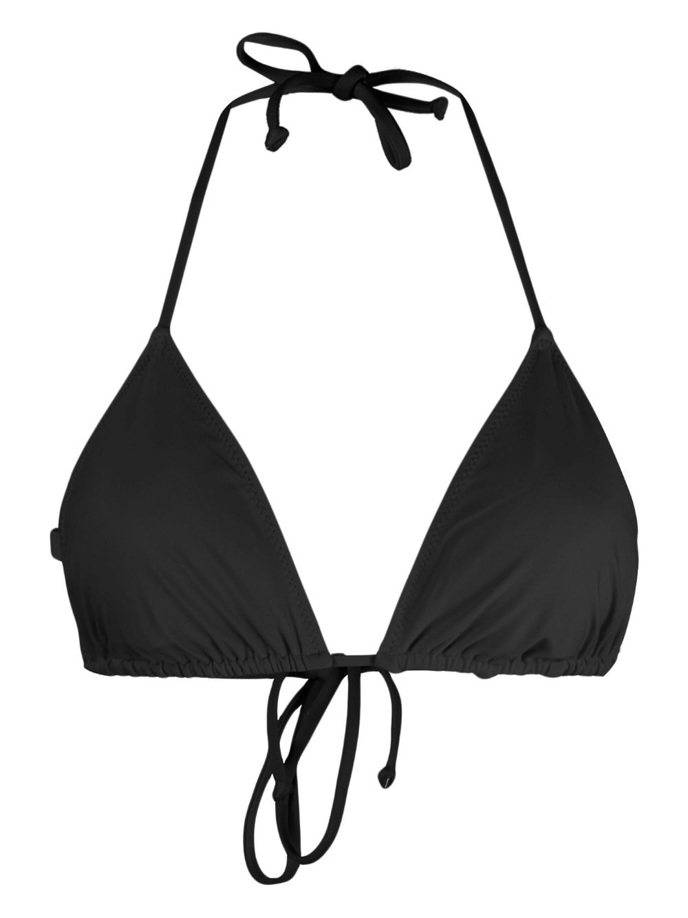 GANNI halterneck bikini top - Black von GANNI