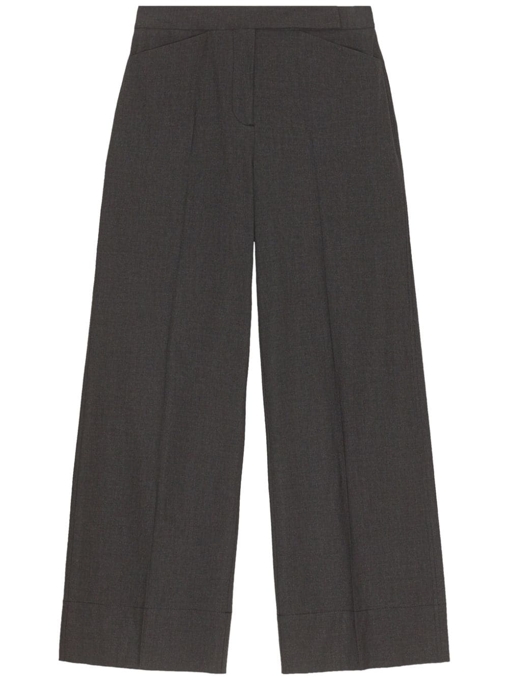 GANNI high-waist tailored trousers - Black von GANNI