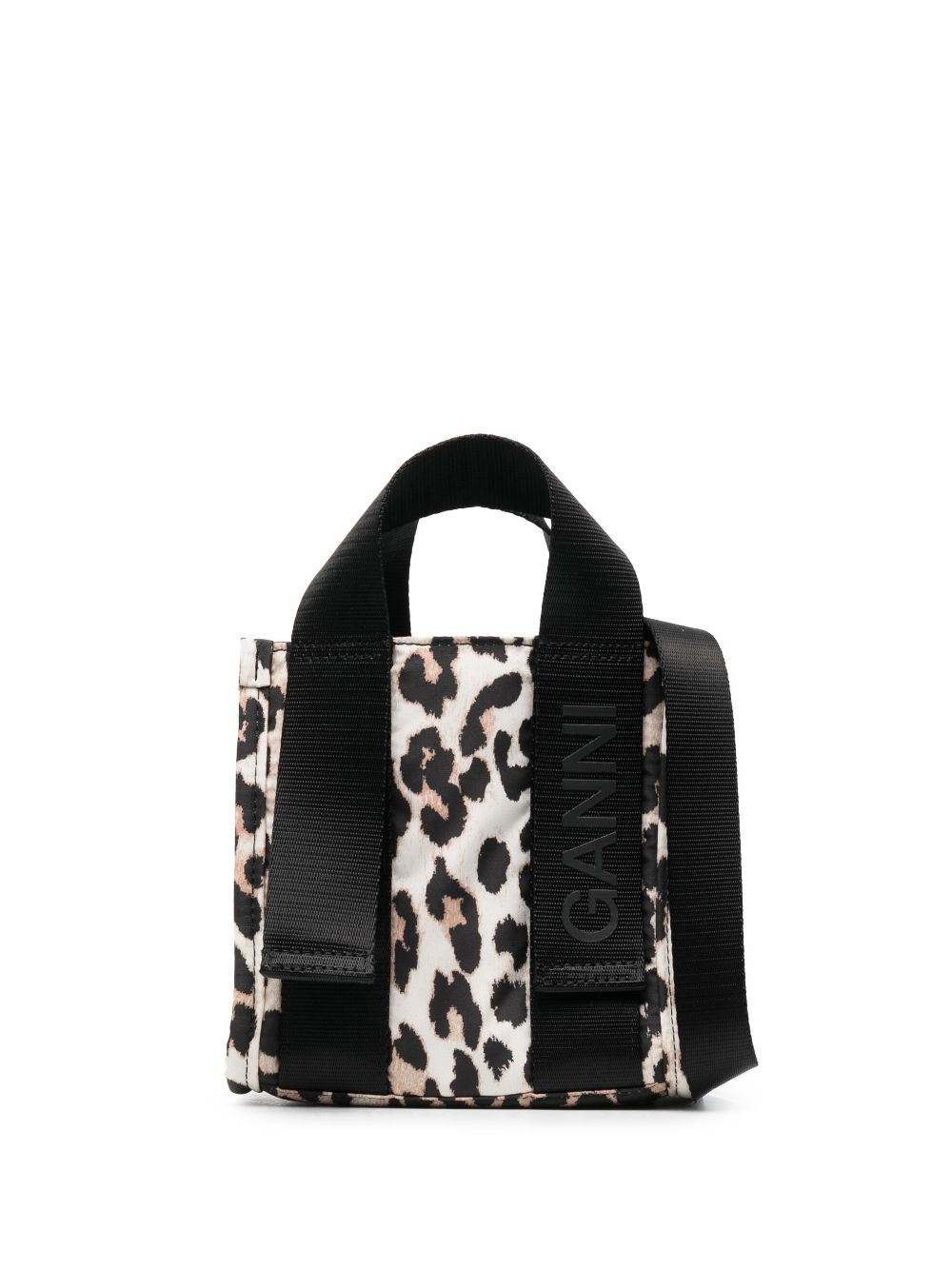 GANNI leopard-print tote bag - Neutrals von GANNI