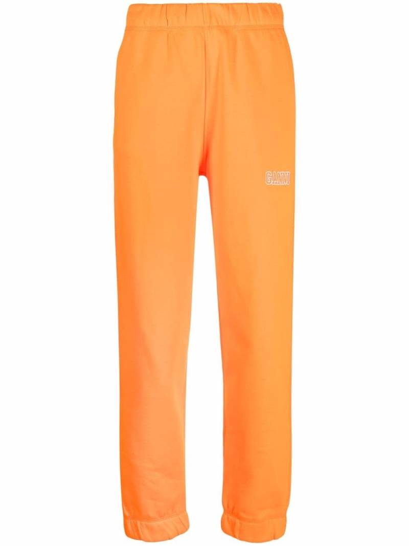 GANNI logo-embroidered track pants - Orange von GANNI