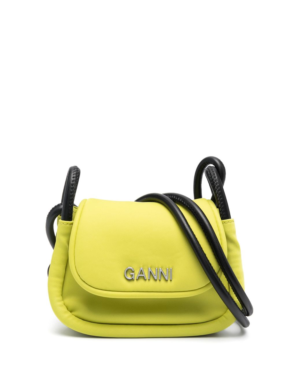 GANNI mini Knot Flap crossbody bag - Green von GANNI