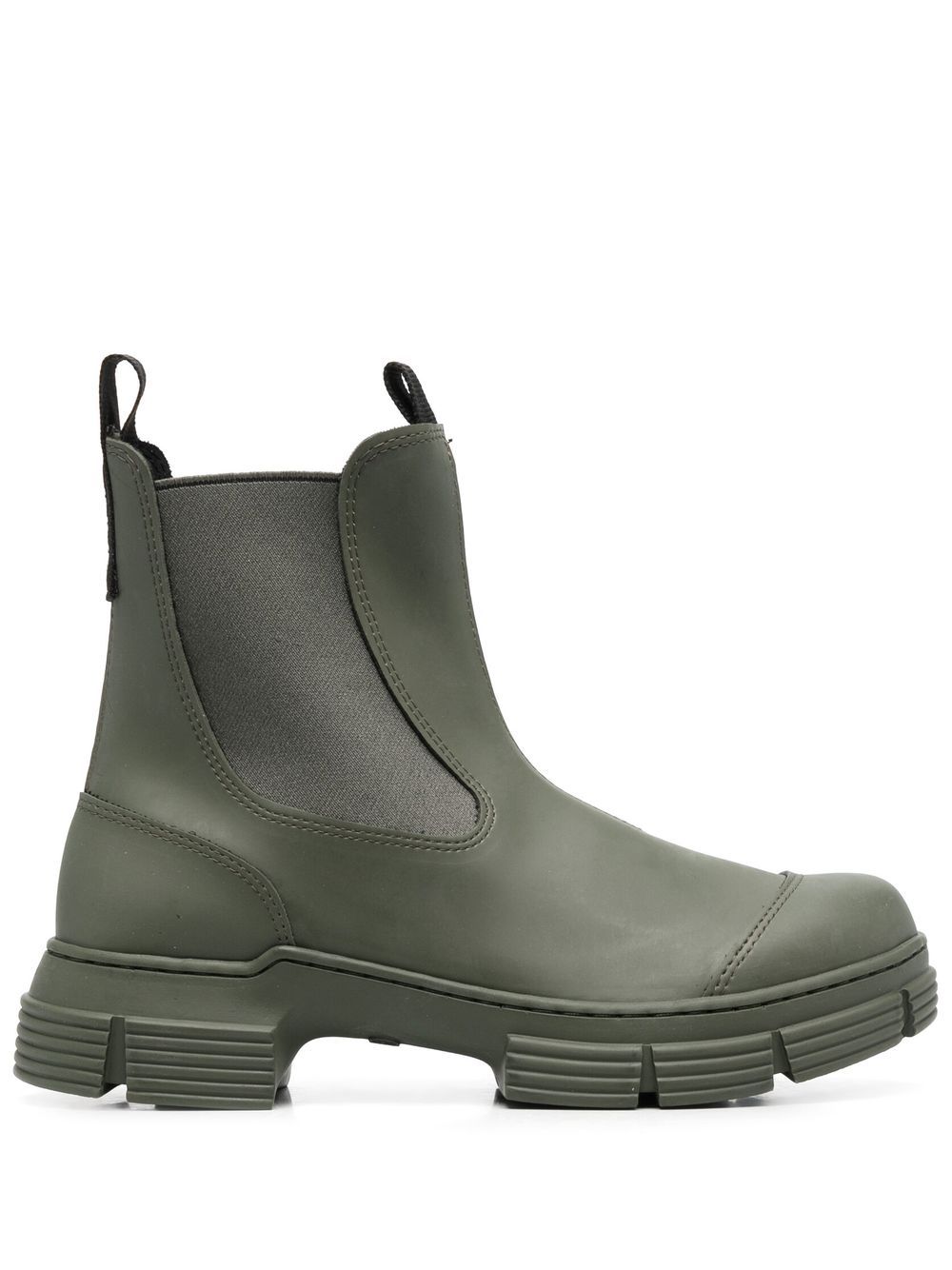 GANNI rubber Chelsea boots - Green von GANNI