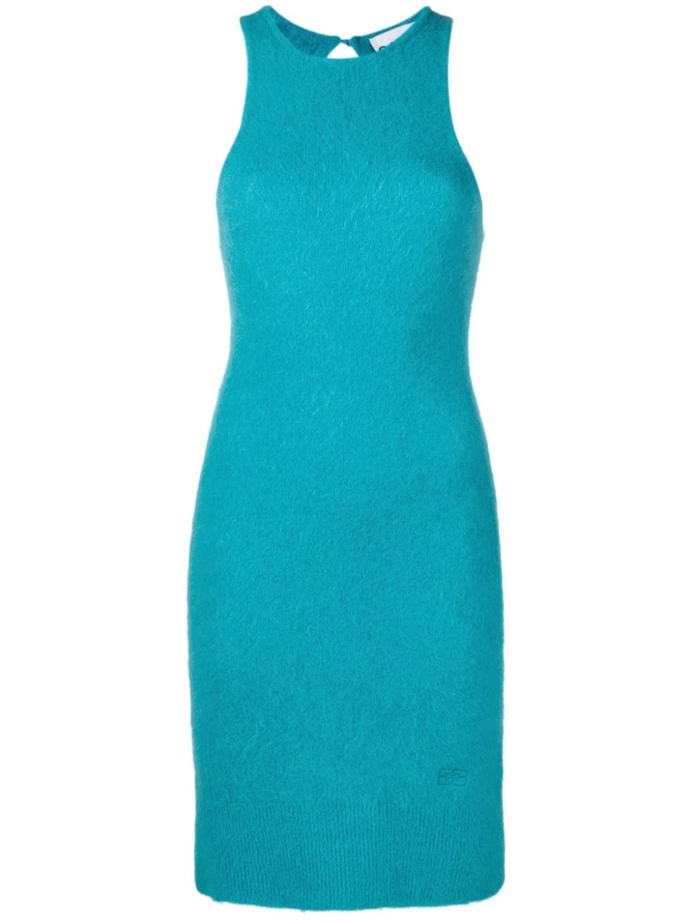 GANNI sleeveless knitted dress - Blue von GANNI