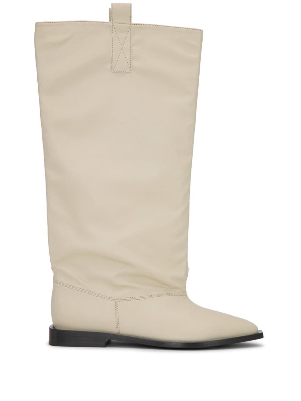 GANNI slouchy knee-high boots - Neutrals von GANNI