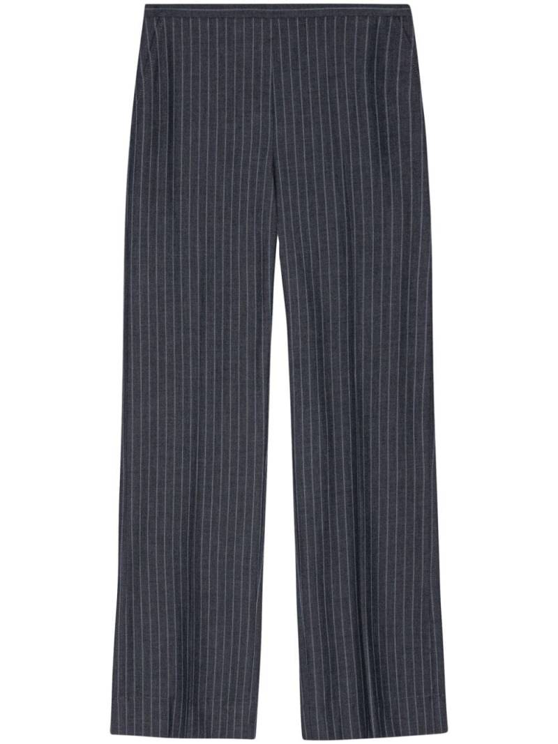 GANNI striped straight trousers - Grey von GANNI