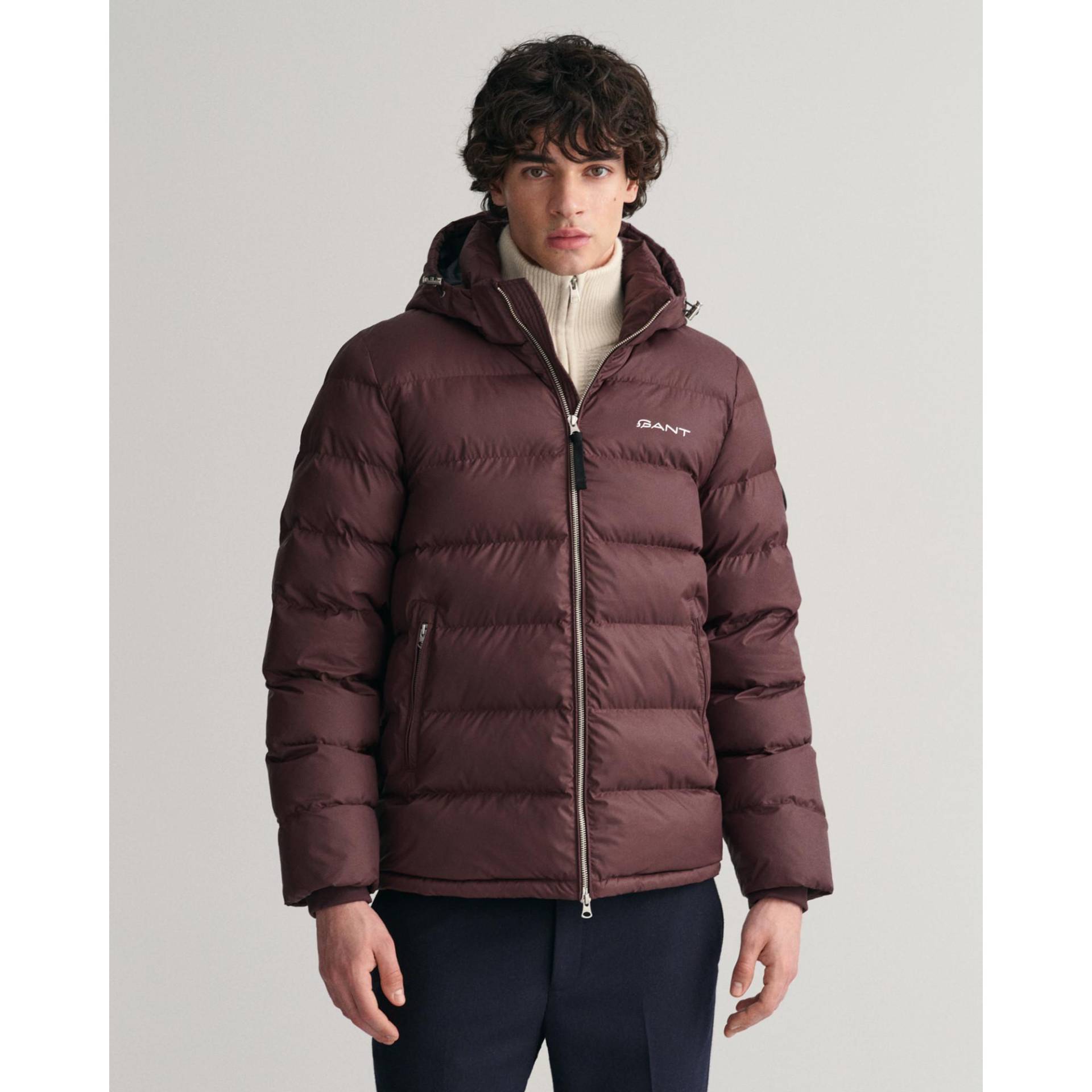 Daunenjacke Mit Kaputze Herren Bordeaux XXL von GANT