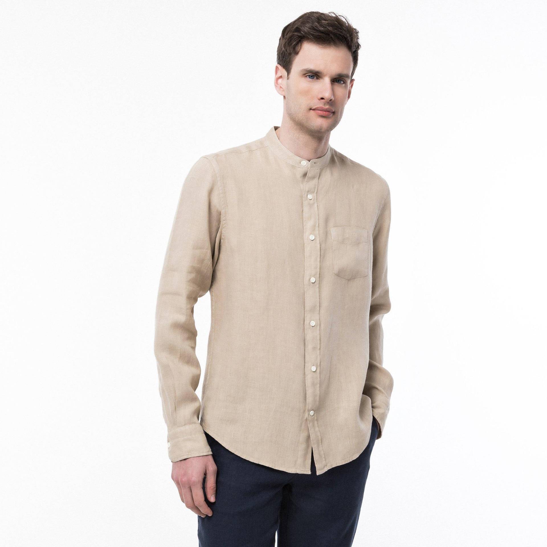 Hemd, Langarm Herren Beige S von GANT