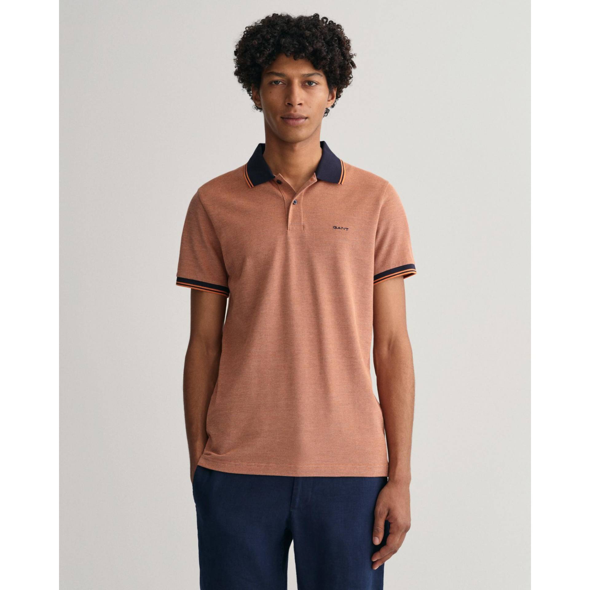 Poloshirt, Kurzarm Herren Gelb Orangé S von GANT